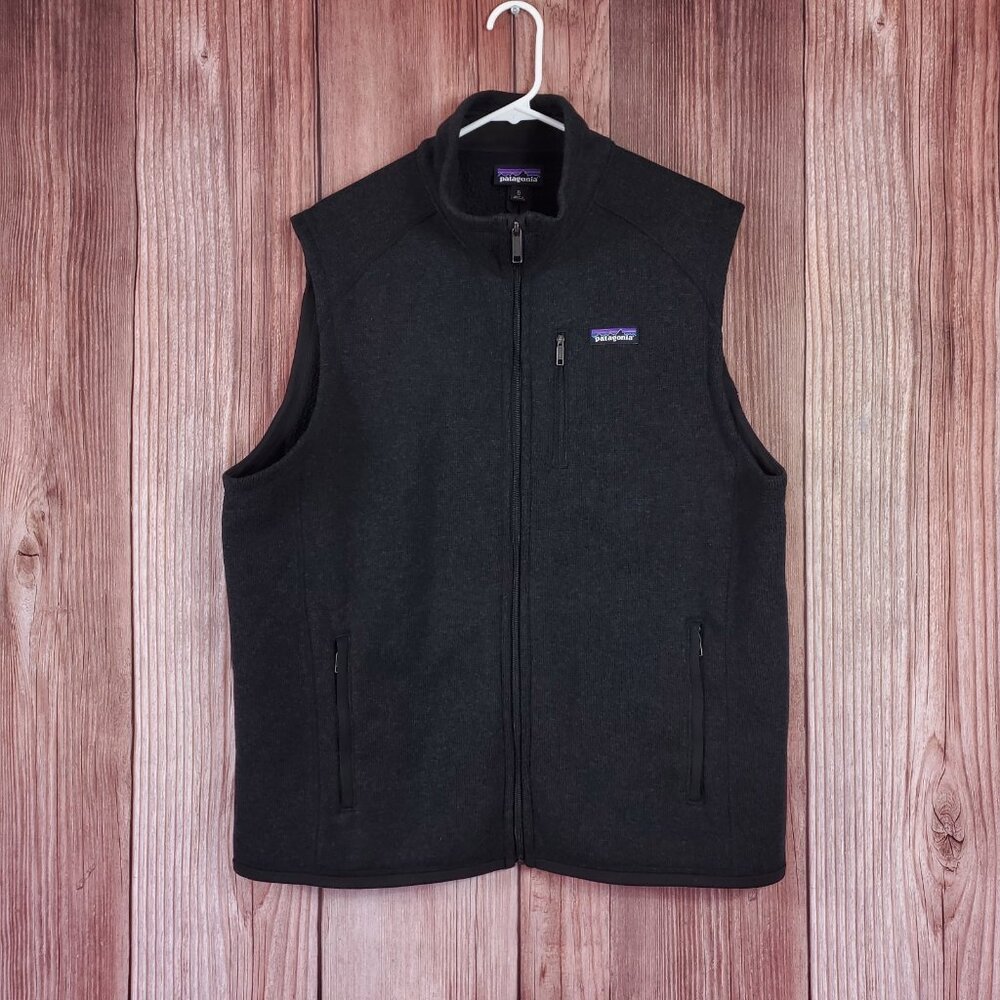 Patagonia Mens XL Better Sweater Fleece Vest Full Zip Black 25881